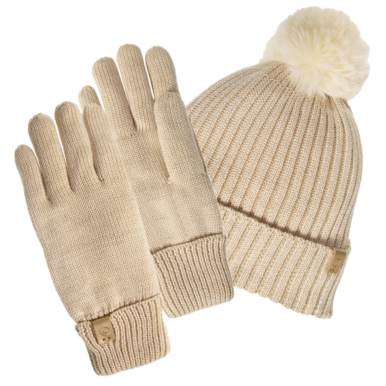 Guantes Mujer Malla reciclado Beige