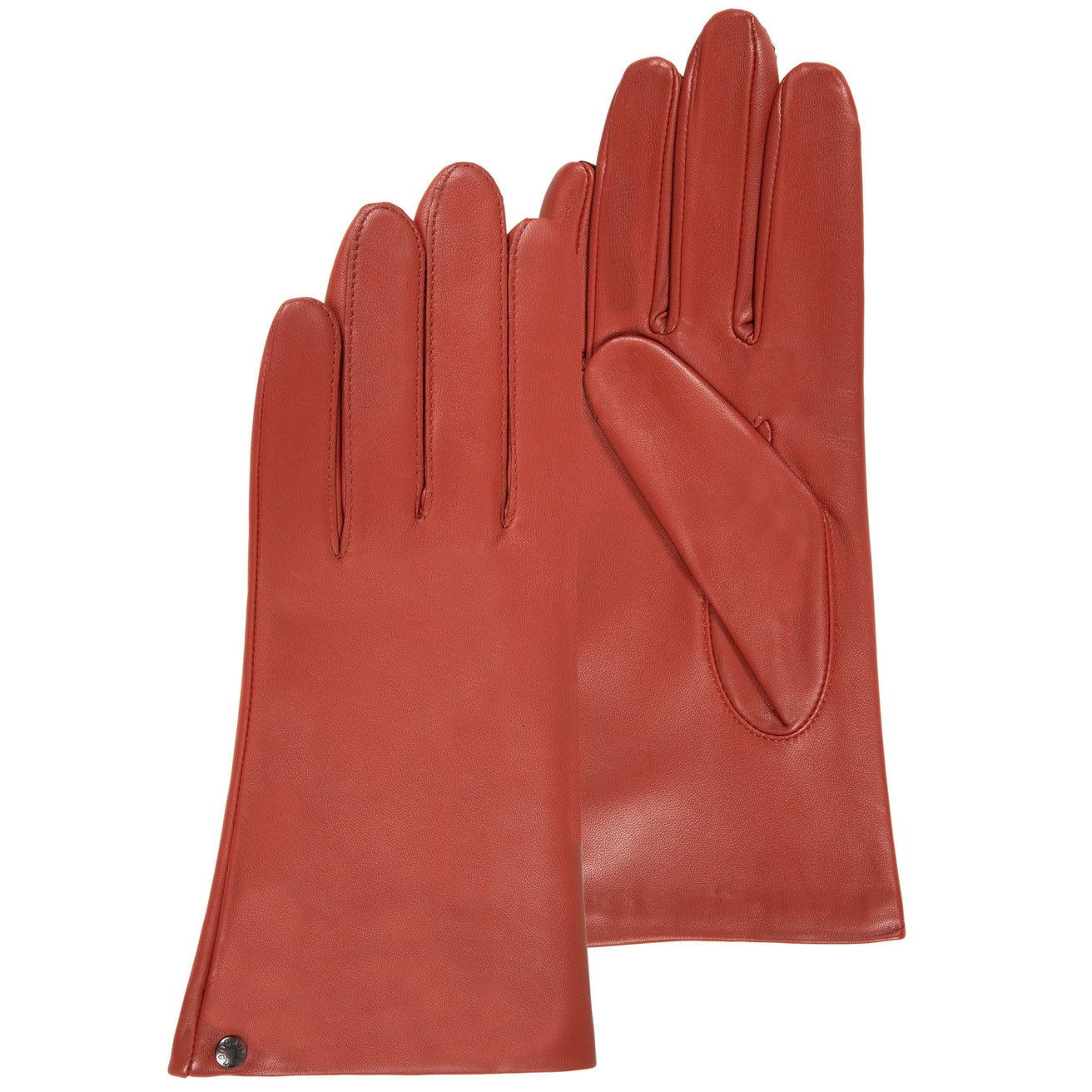 Guantes Mujer cuero Mandarina