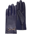 Guantes Mujer táctiles cuero de oveja Marino