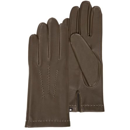 Guantes Mujer Cuero de cordero Oliva - Isotoner