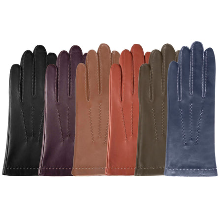 Guantes Mujer Cuero de cordero Oliva - Isotoner
