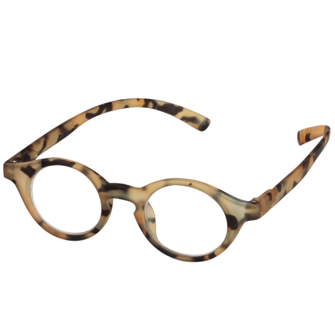 Gafas de lectura unisex redondas Carey claro