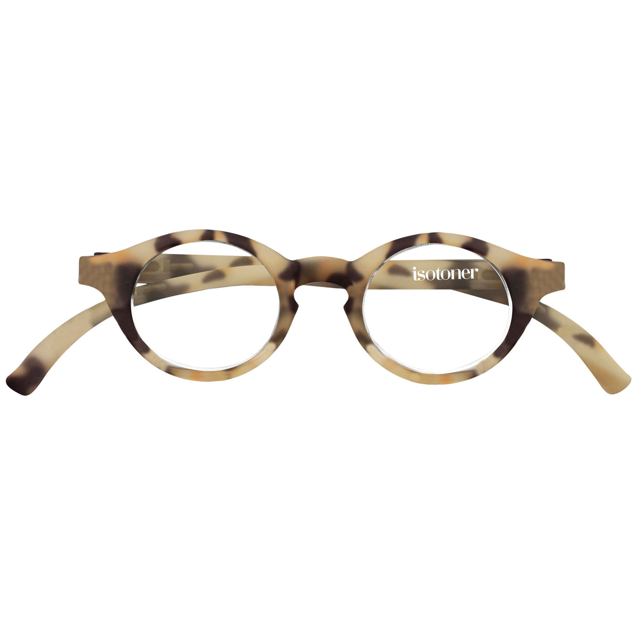 Gafas de lectura unisex redondas Carey claro