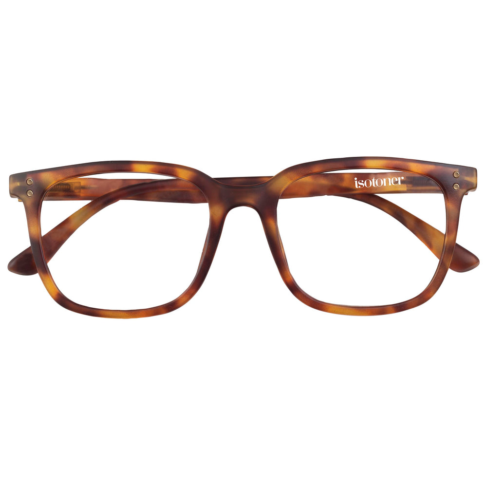 Gafas de lectura unisex trapecio Carey - Isotoner