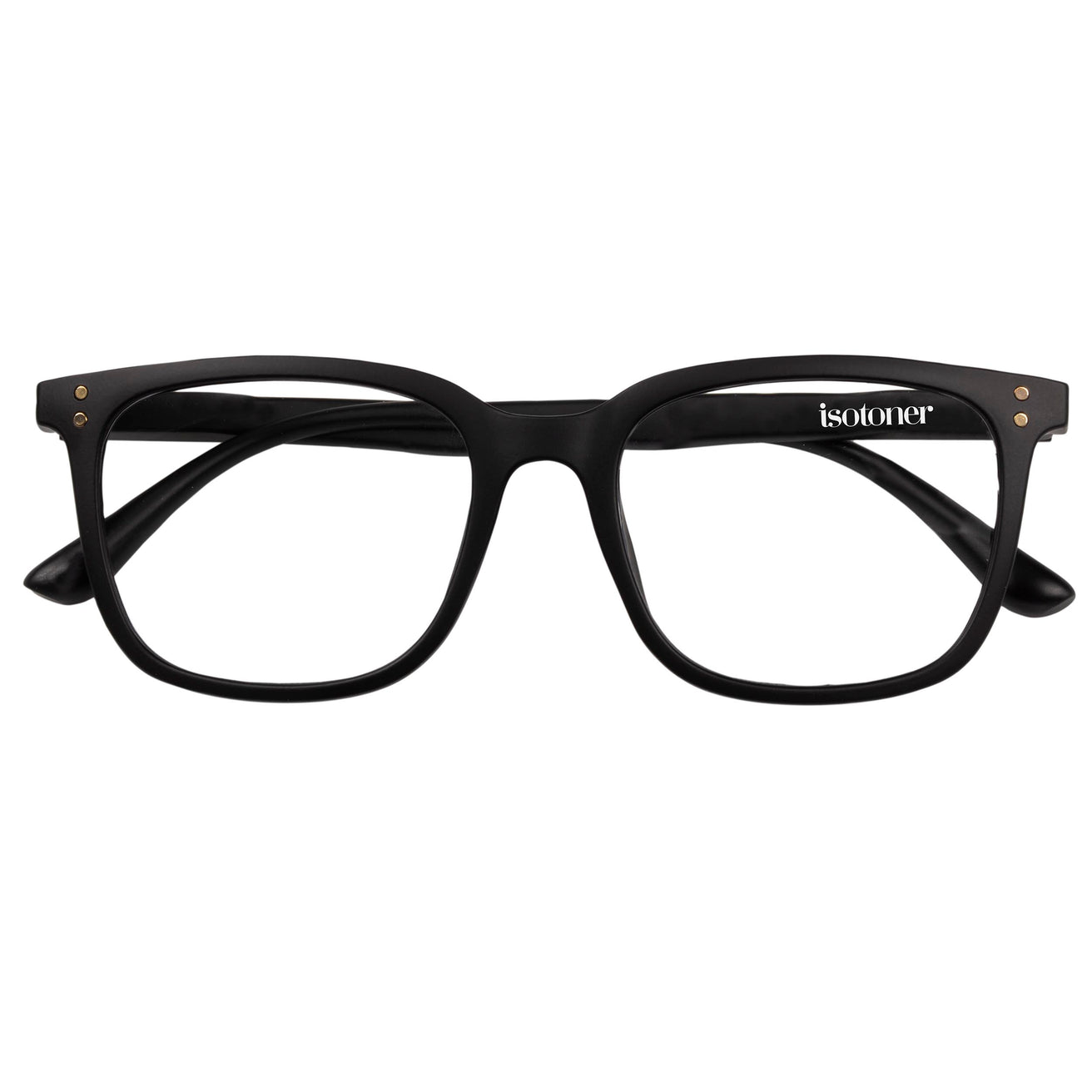 Gafas de lectura unisex trapecio Negro