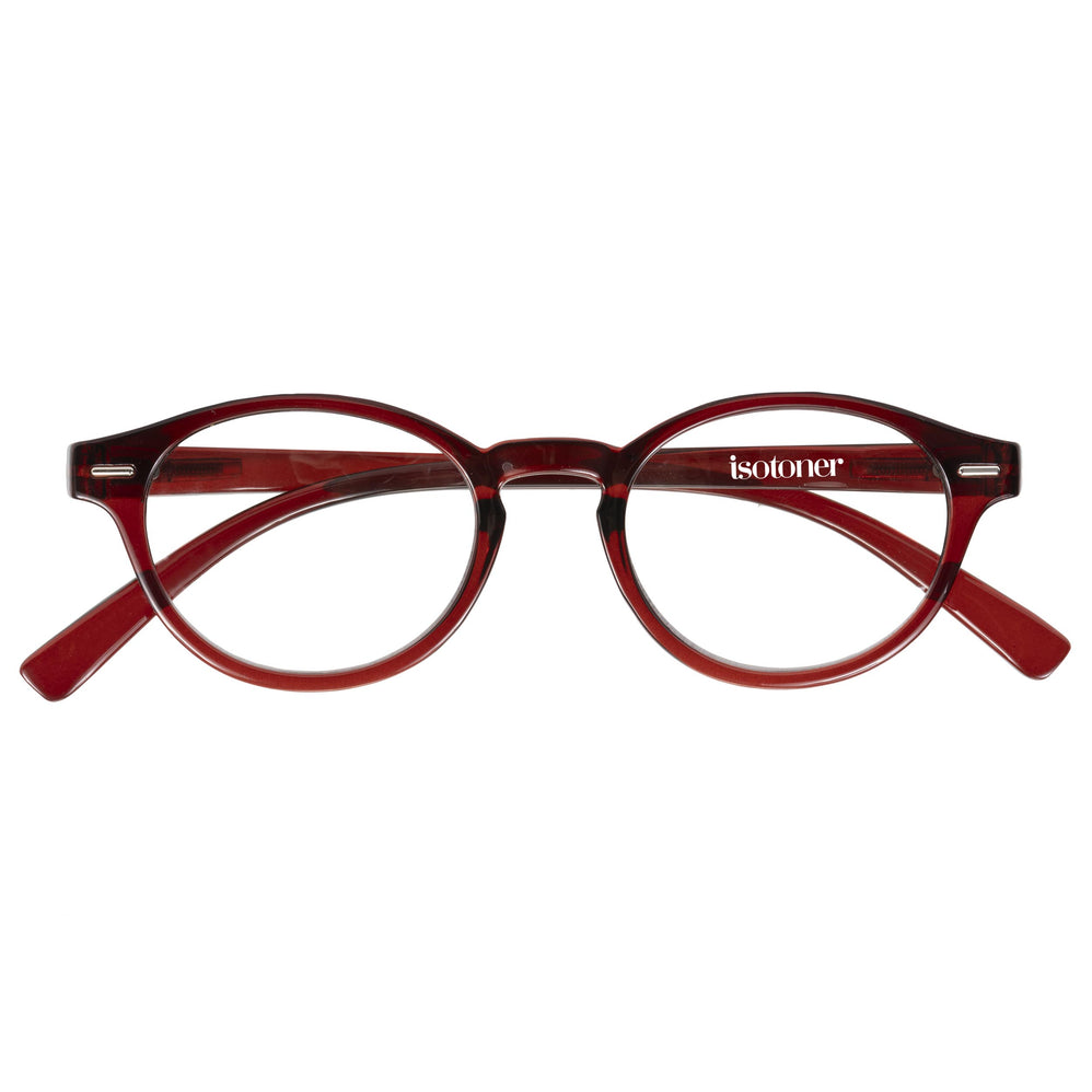Gafas de lectura unisex Burdeos patillas flexibles - Isotoner