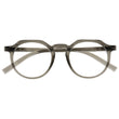Gafas de lectura unisex hexagonal Caqui