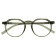 Gafas de lectura unisex hexagonal Caqui