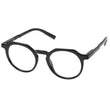 Gafas de lectura unisex hexagonal Negro