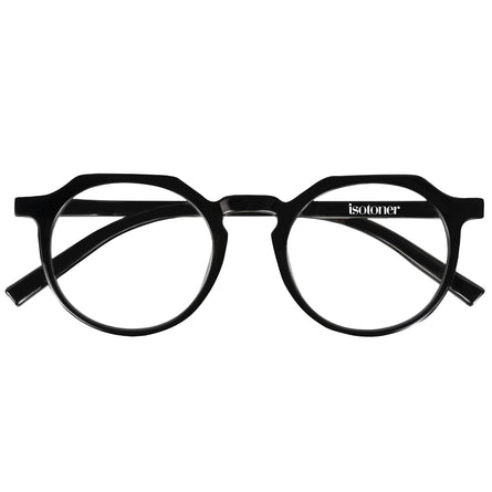 Gafas de lectura unisex hexagonal Negro - Isotoner