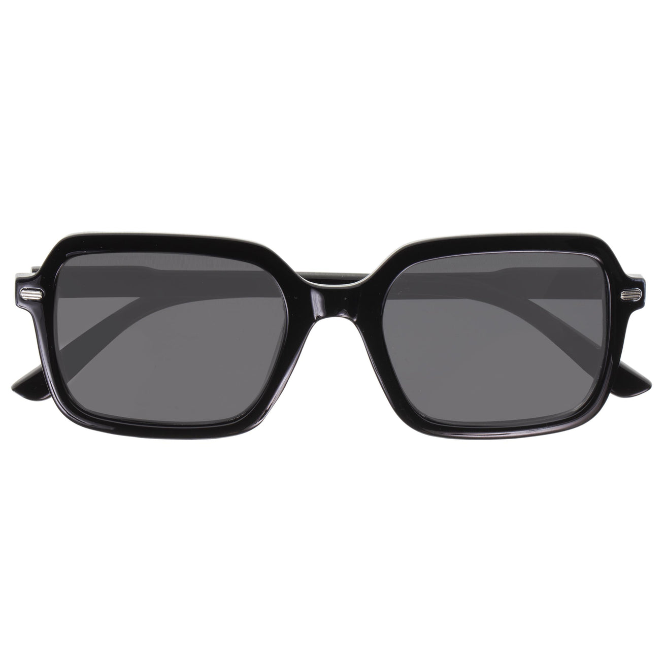Gafas de sol Unisex rectangulares Gris/Negro
