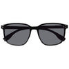 Gafas de sol Unisex rectangulares Carey noir - Isotoner