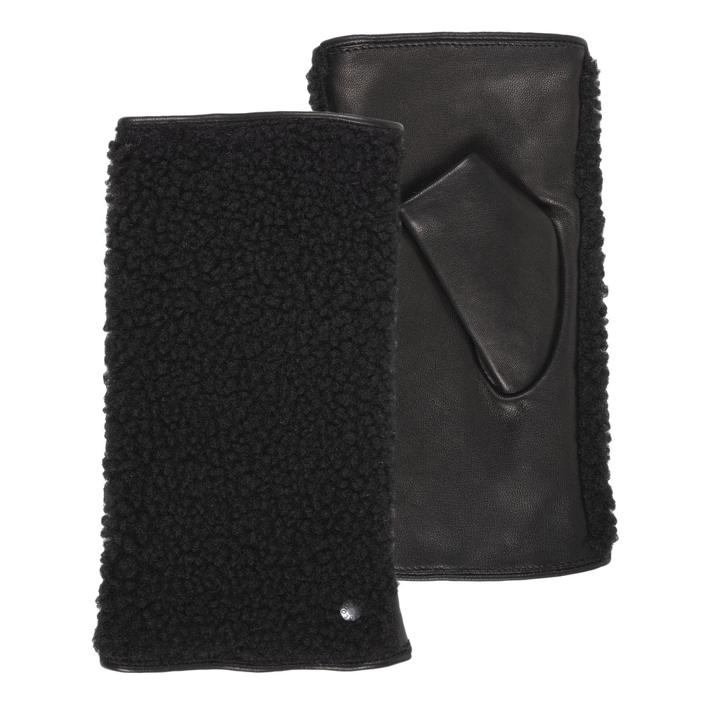 Mitones Mujer Cuero Sherpa/Negro - Isotoner