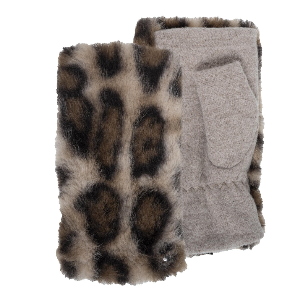 Mitones Mujer Piel de imitación Leopardo/Beige - Isotoner
