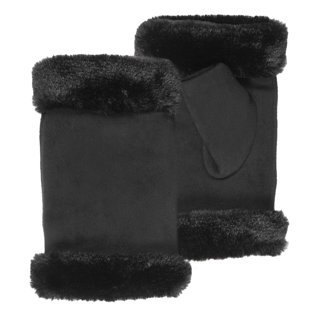 Mitones Niña 10/12 años borde piel Negro - Isotoner