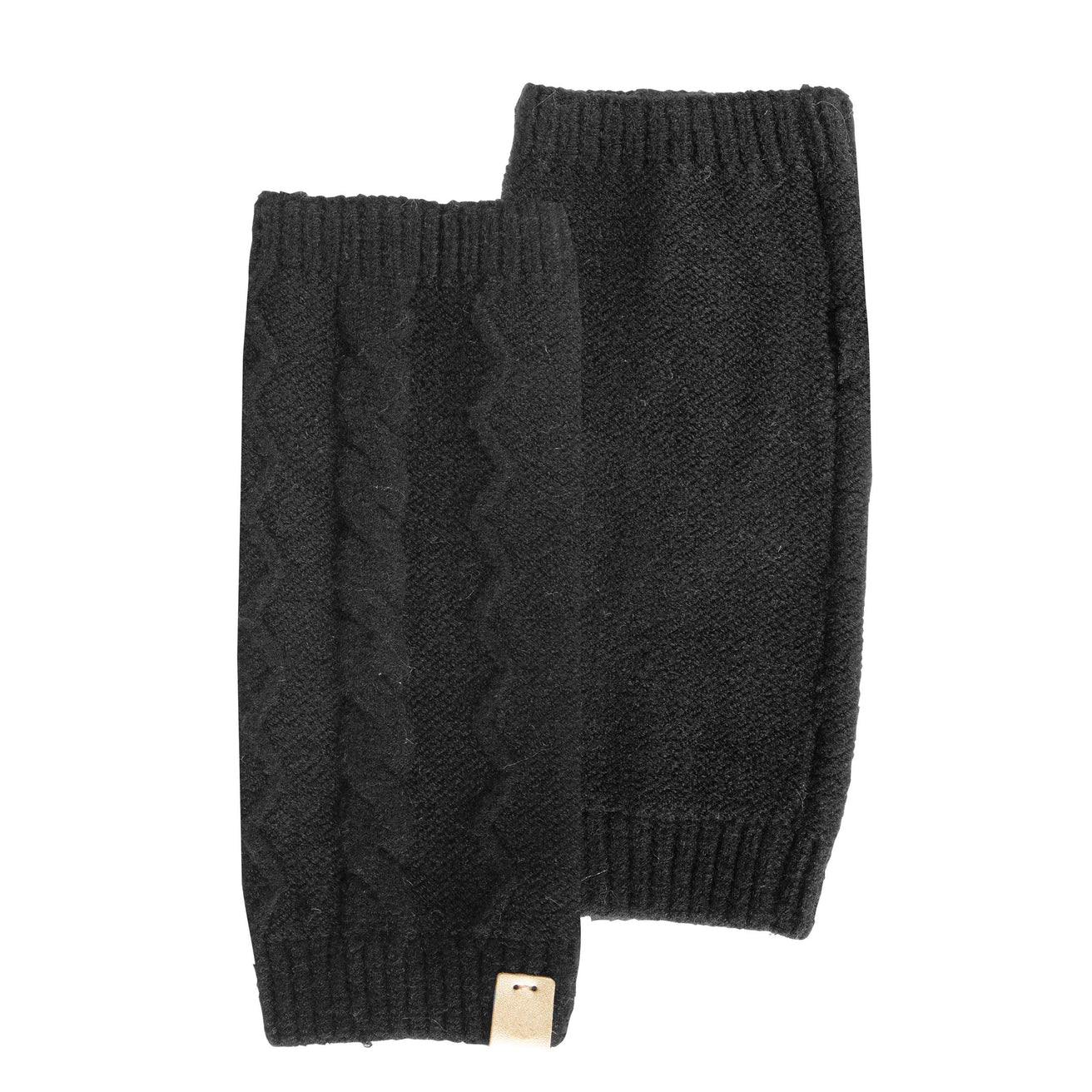 Mitones Mujer trenzas Negro