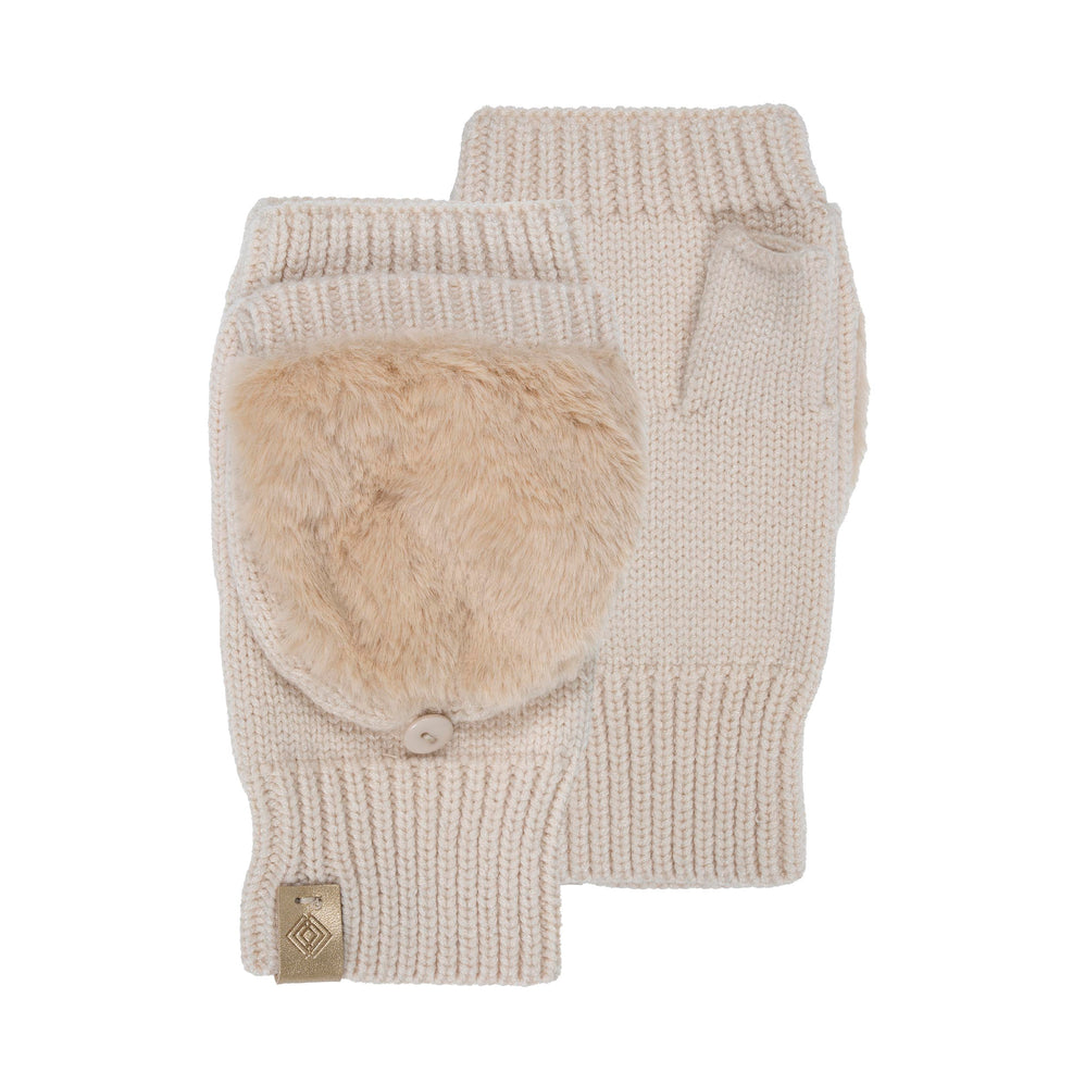 Mitones Mujer imitación de piel Beige - Isotoner