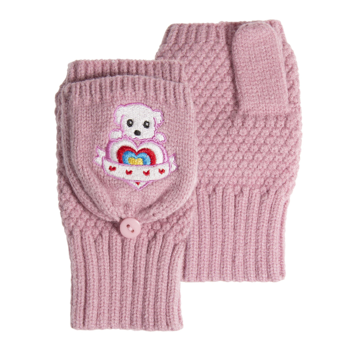 Mitones manoplas Niños 6/8 años Soft Touch Rosa