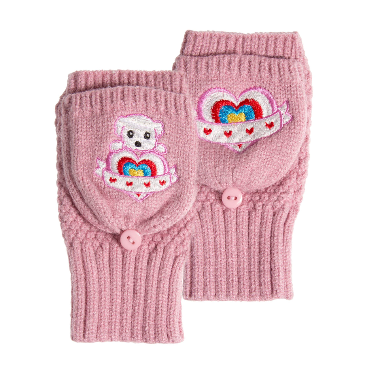 Mitones manoplas Niños 6/8 años Soft Touch Rosa