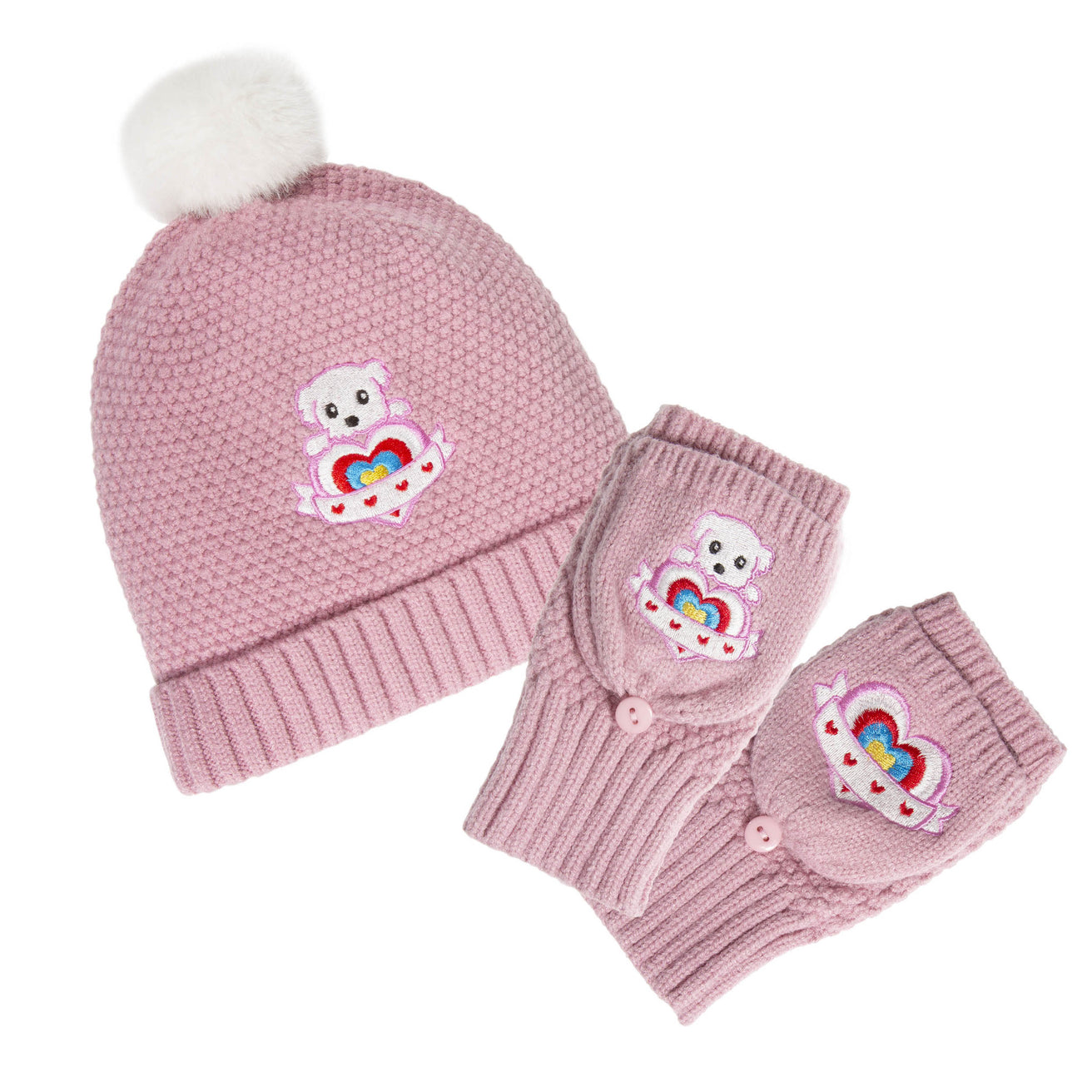Mitones manoplas Niños 6/8 años Soft Touch Rosa