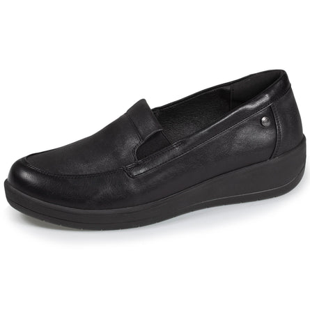 Mocasines Mujer CONFORT PLUS de cuña Negro - Isotoner