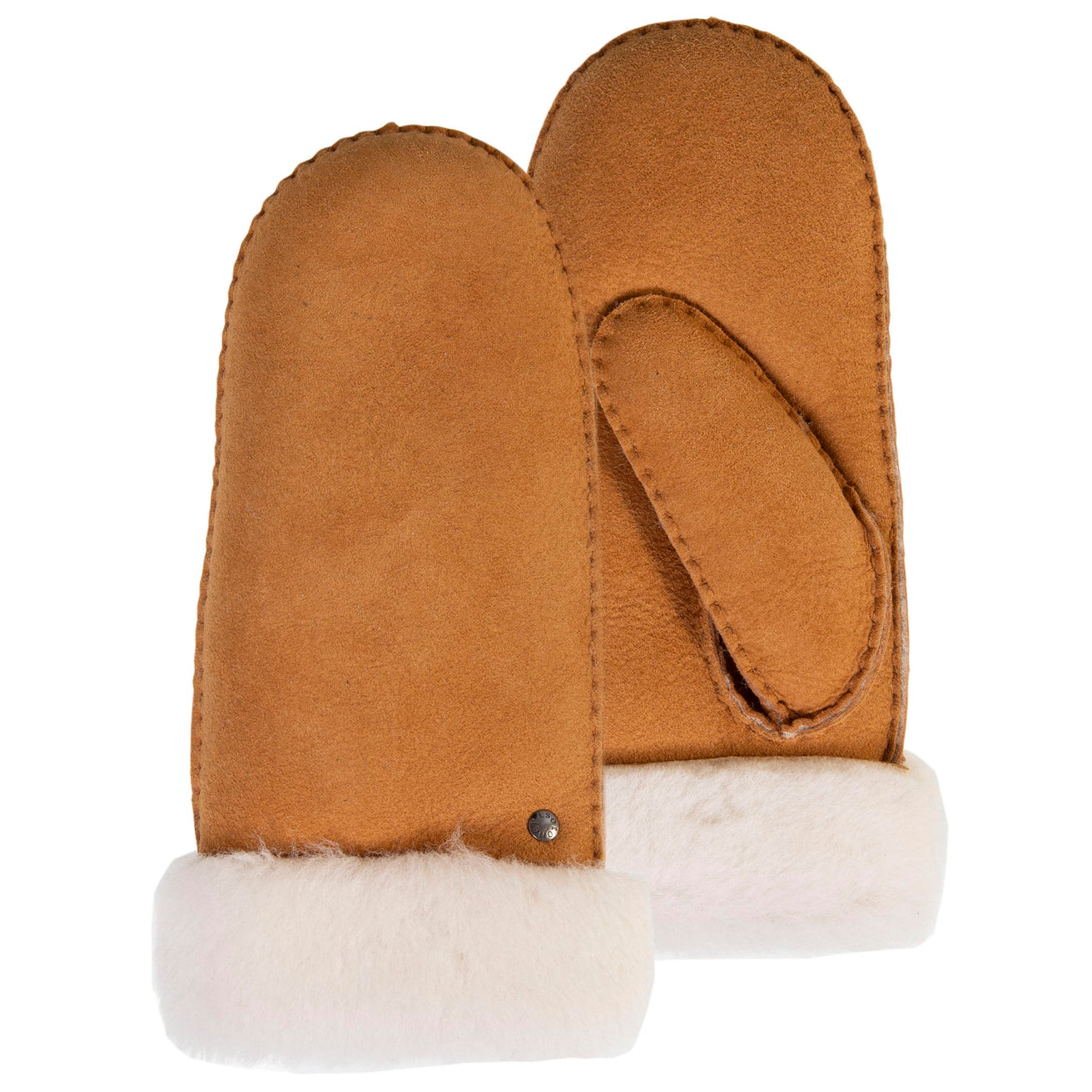 Manoplas Mujer cuero cálido Caramelo