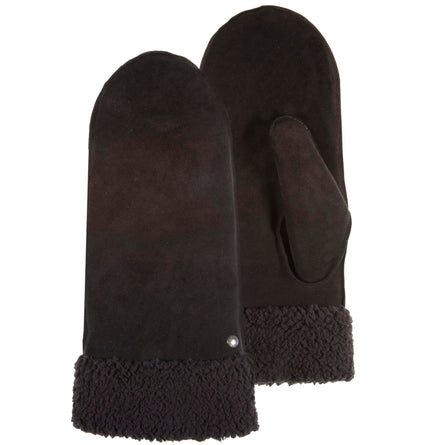 Manoplas Mujer en cuero imitación piel Negro - Isotoner
