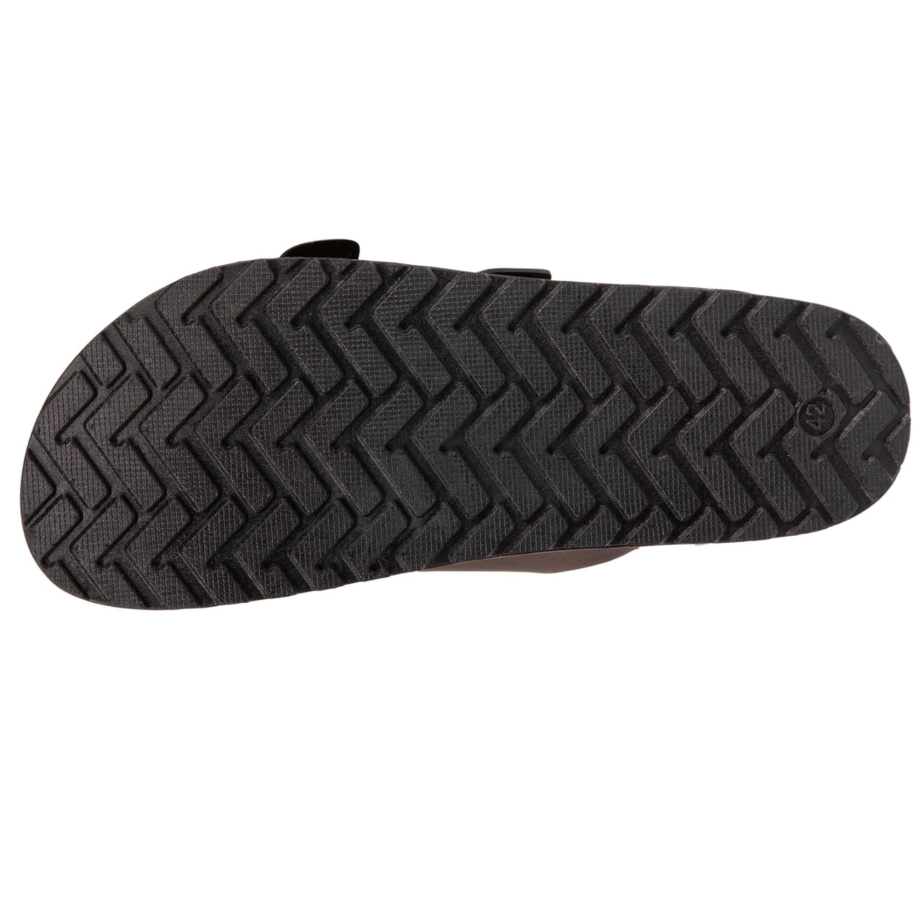 Mules sandalias Hombre Doble Correa velcro Marrón