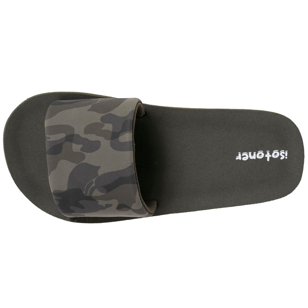 Mules chancletas Niños camuflaje Caqui - Isotoner