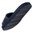 Mules chancletas Mujer moldeadas Marino purpurina