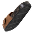 Mules sandalias Mujer sola correa Camel