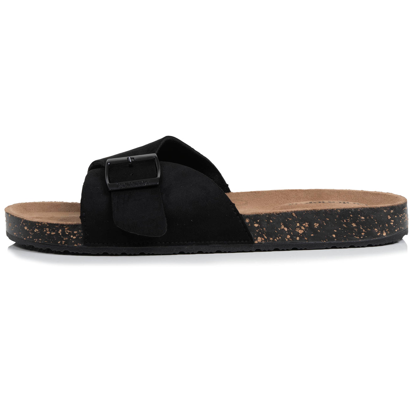 Mules sandalias Mujer sola correa Negro