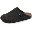 Zuecos Mujer Caqui Leopardo