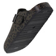 Zuecos Mujer Caqui Leopardo
