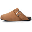 Zuecos forrados Mujer Camel
