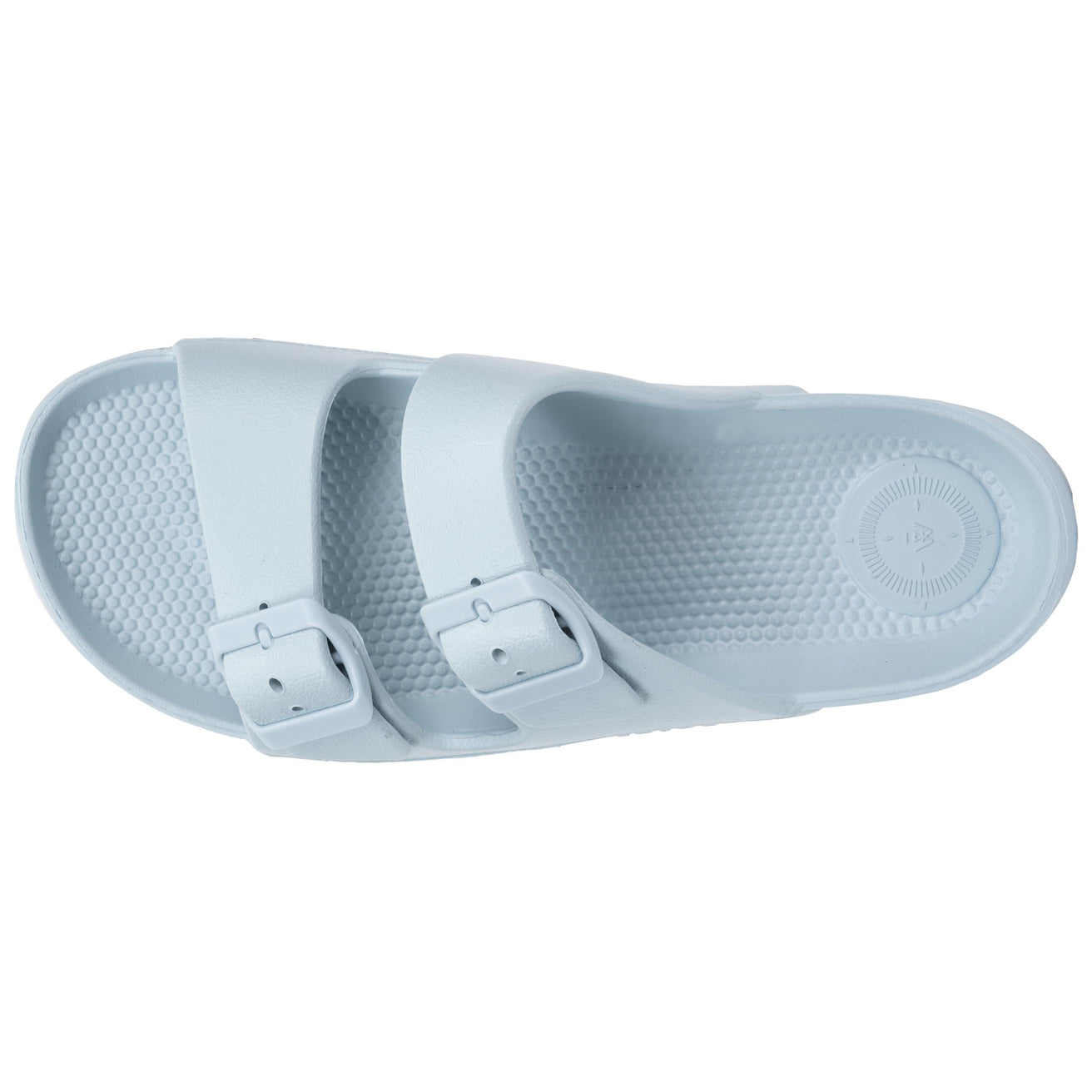 Mules chancletas Mujer ajustable Azul claro