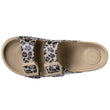 Mules chancletas Mujer ajustable Leopardo