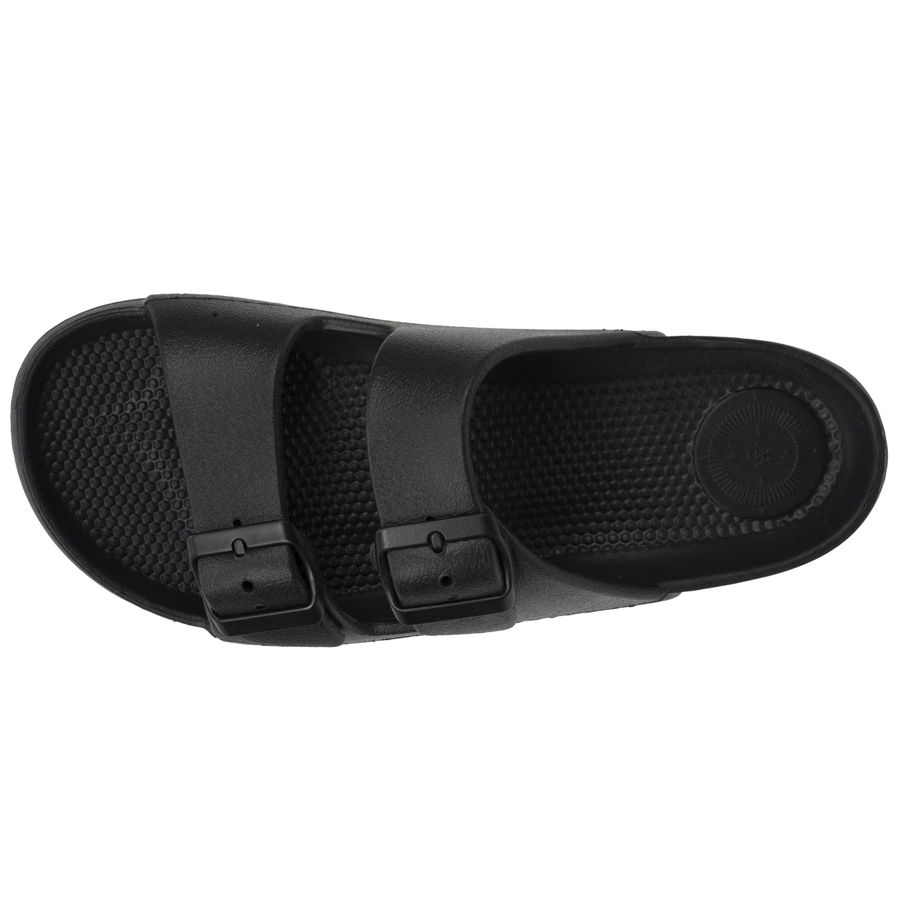 Mules chancletas Mujer ajustable Negro