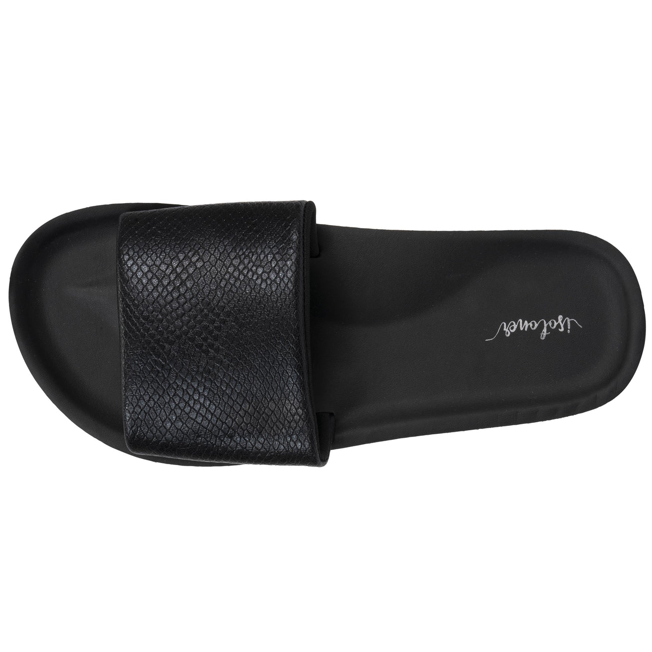 Mules chancletas Mujer moldeadas Negro