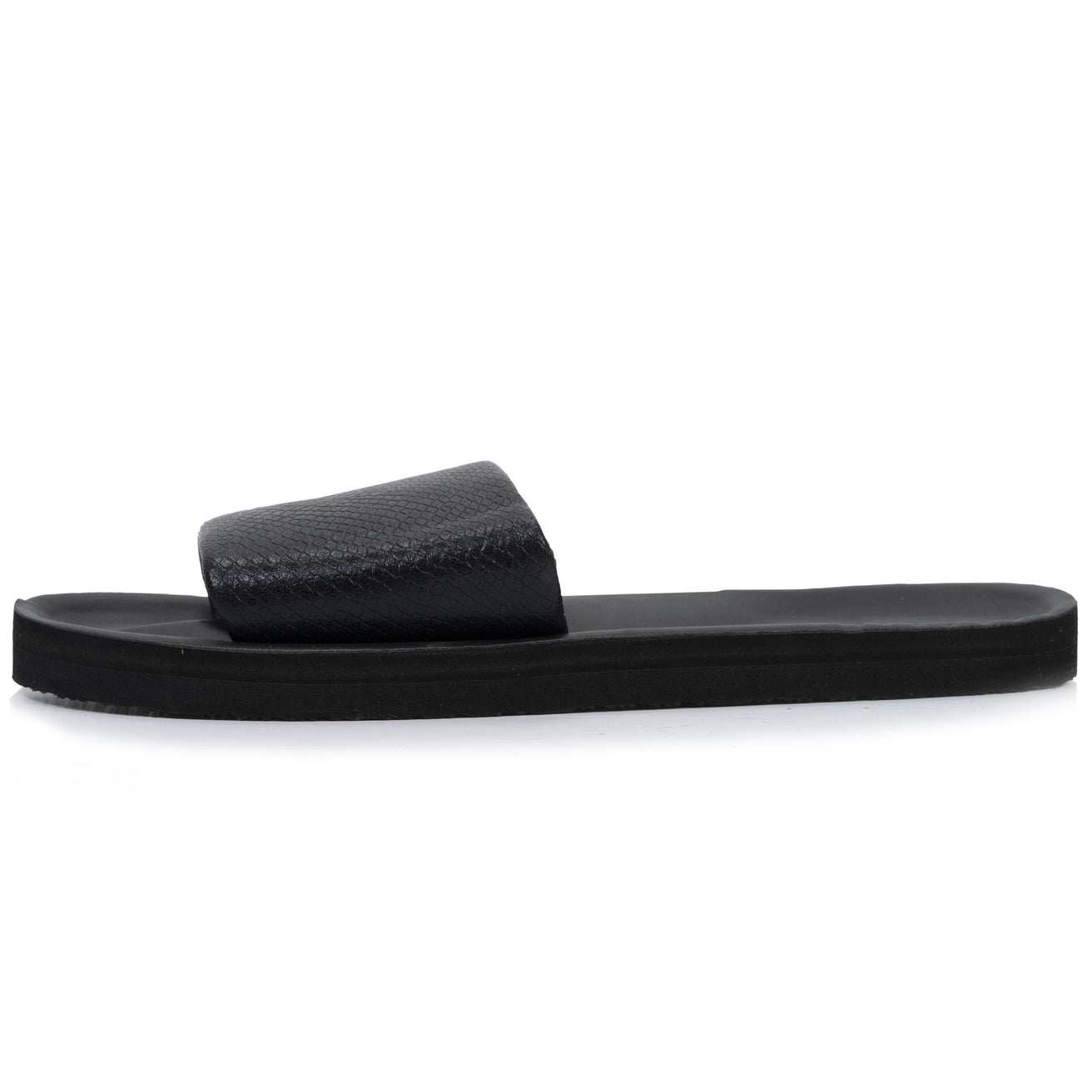 Mules chancletas Mujer moldeadas Negro