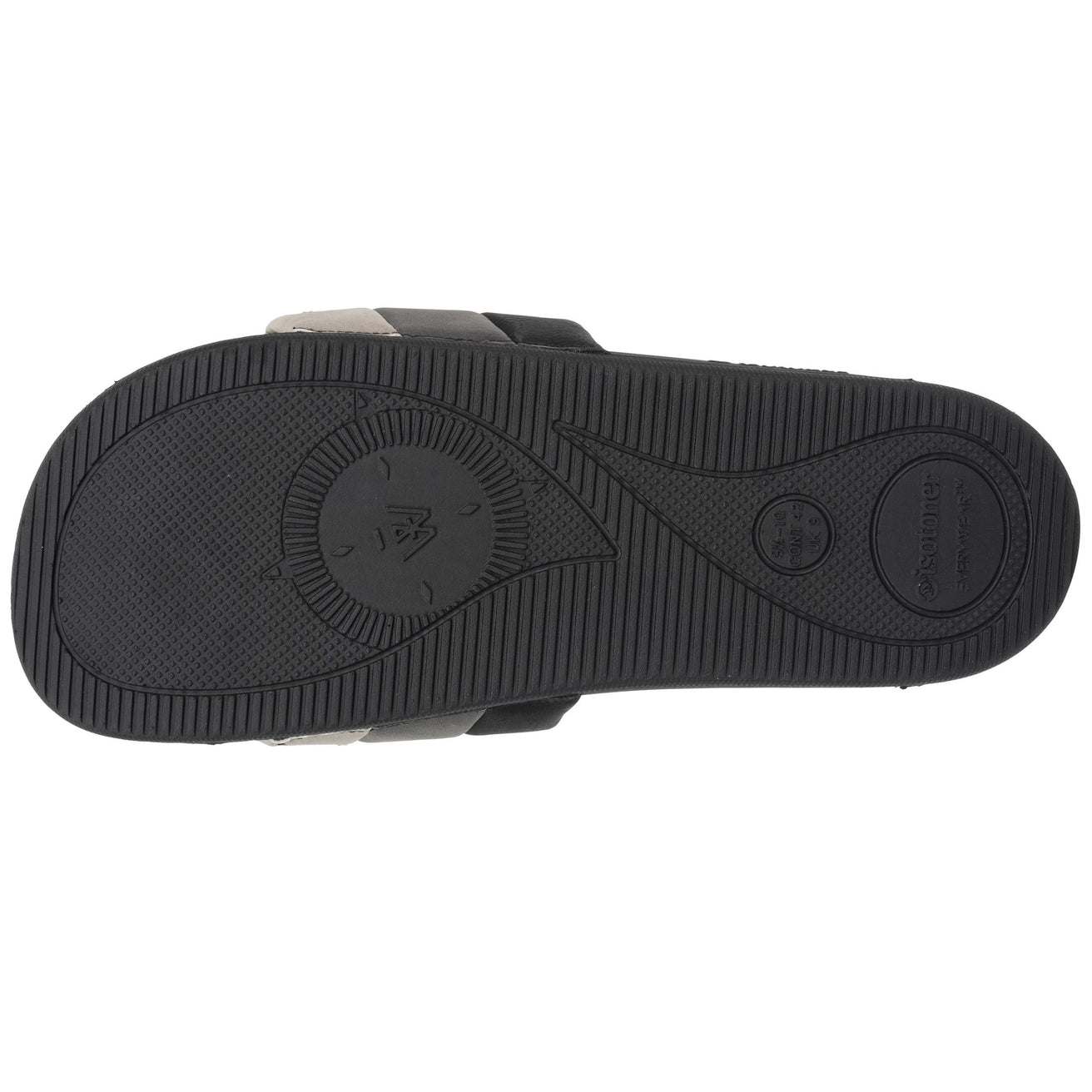 Mules chancletas Hombre EVERYWEAR™ Negro/Rayas