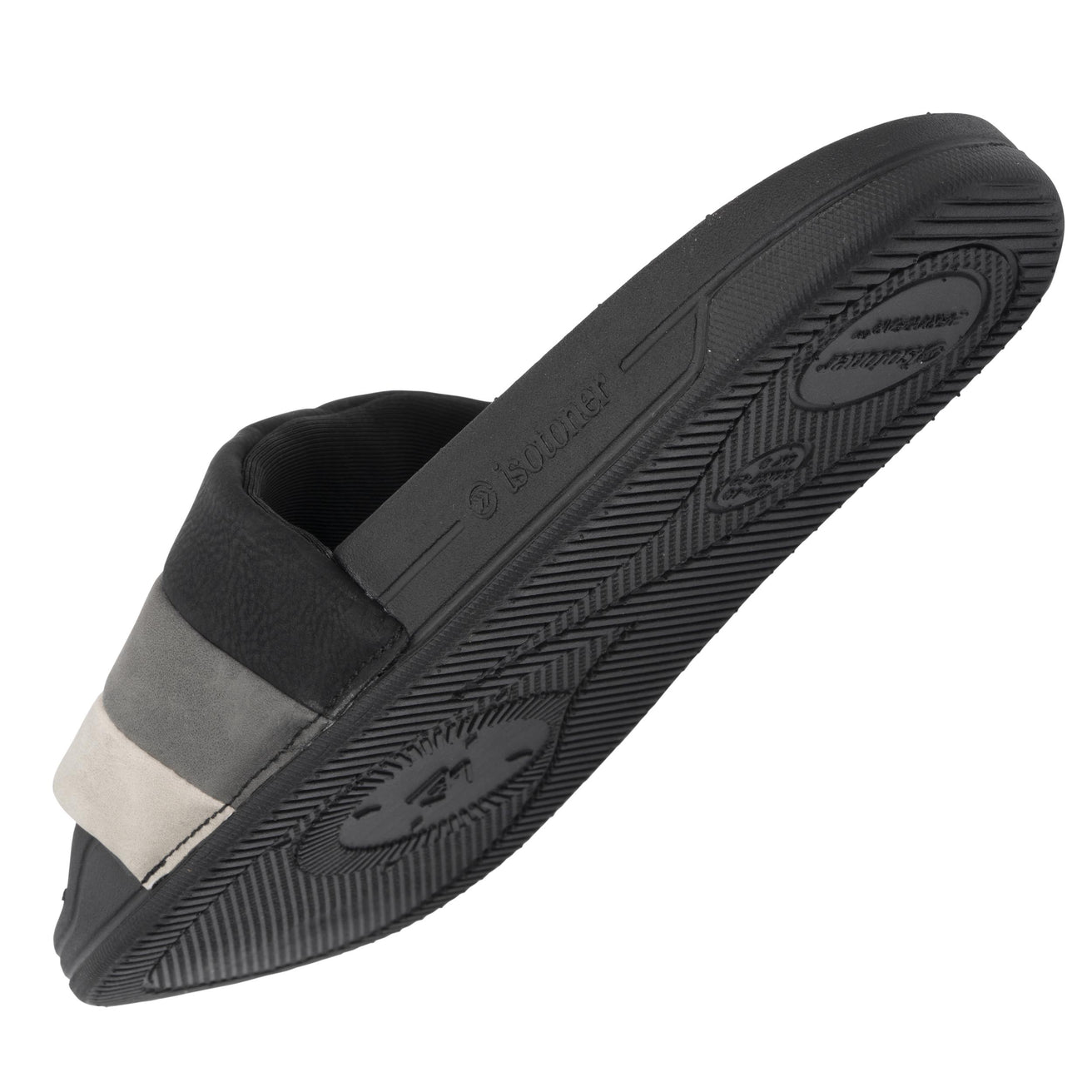 Mules chancletas Hombre EVERYWEAR™ Negro/Rayas