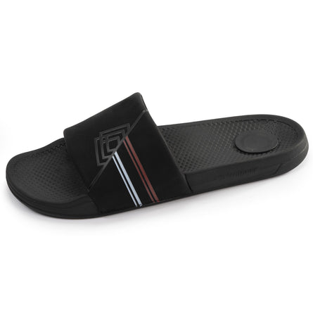 Mules chancletas Hombre Negro logo confort - Isotoner