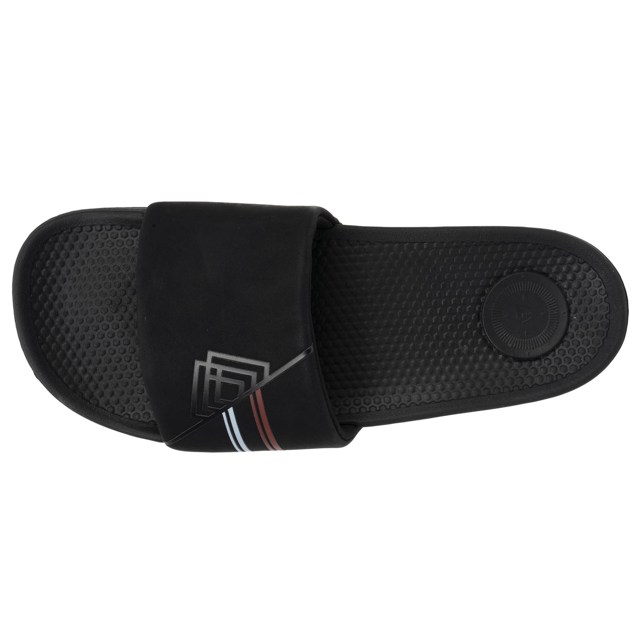 Mules chancletas Hombre Negro logo confort