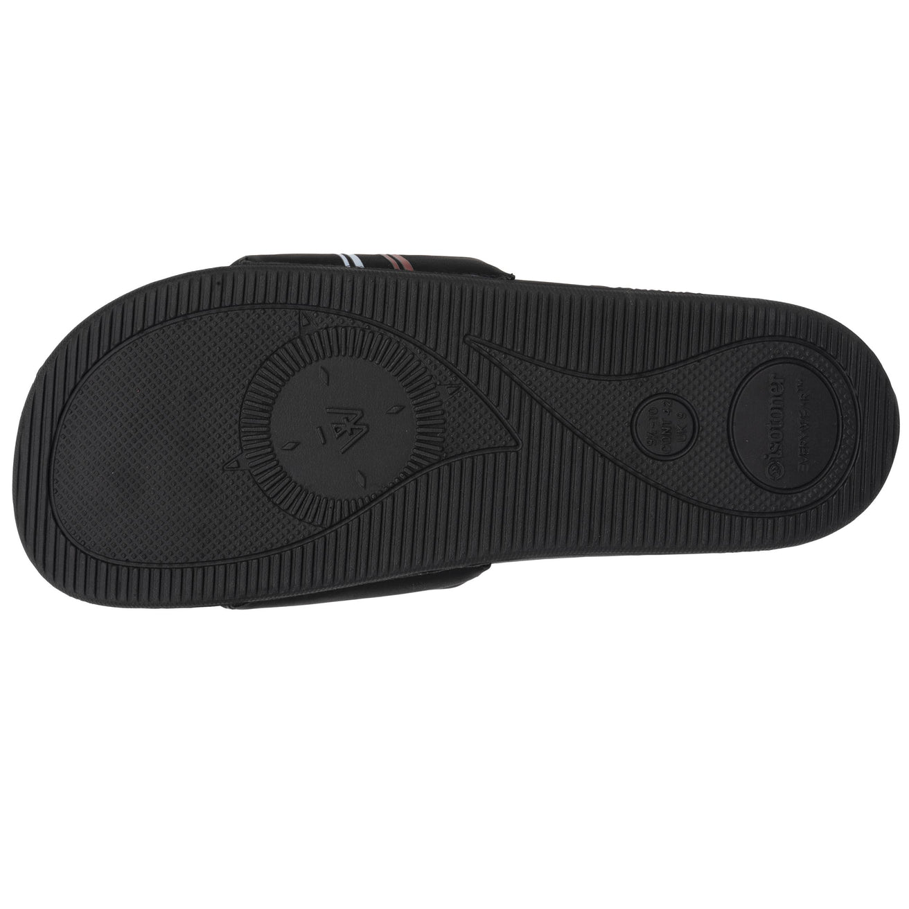 Mules chancletas Hombre Negro logo confort