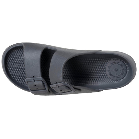 Mules chancletas Hombre ajustables Gris - Isotoner