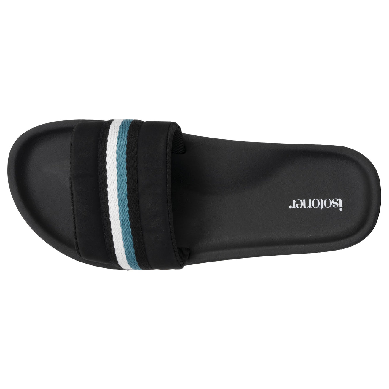 Mules chancletas Hombre Negro/Azul