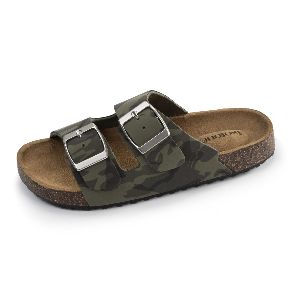 Mules sandalias Niños doble correa Camo - Isotoner
