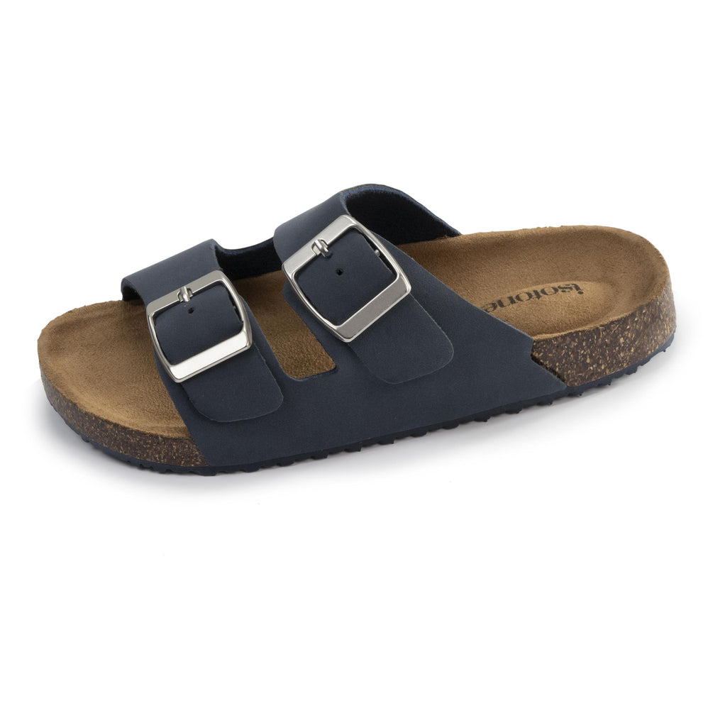 Mules sandalias Niños doble correa Marino - Isotoner