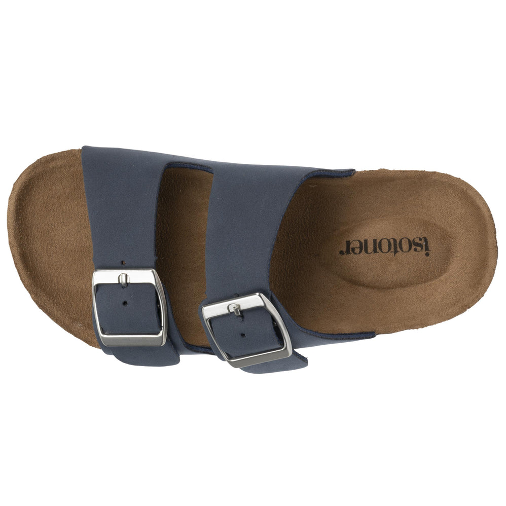 Mules sandalias Niños doble correa Marino - Isotoner